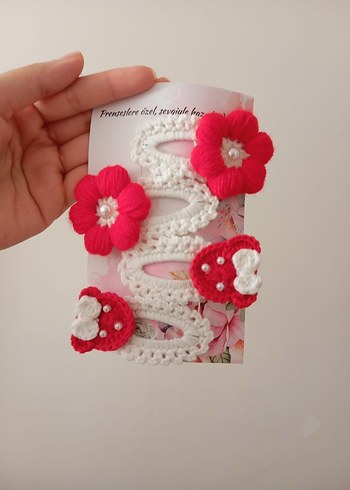 Çiçekli Çocuk Toka Seti