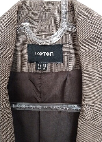 40 Beden kahverengi Renk Koton blazer ceket