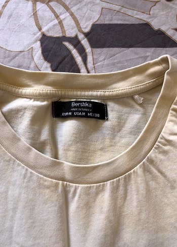 m Beden Baskılı Beyaz Kolsuz Tshirt