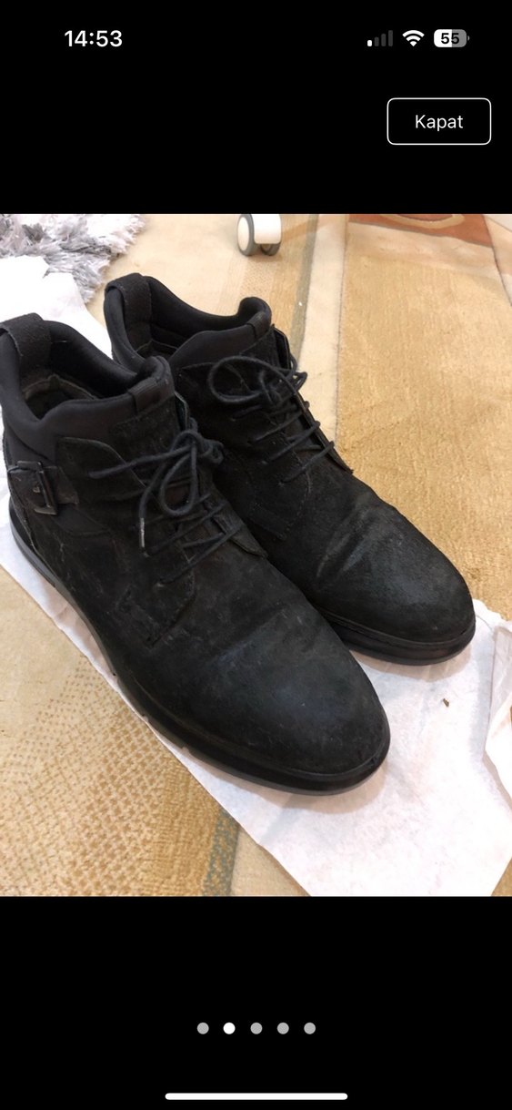 Siyah süet İNCİ BOT - Görsel 2