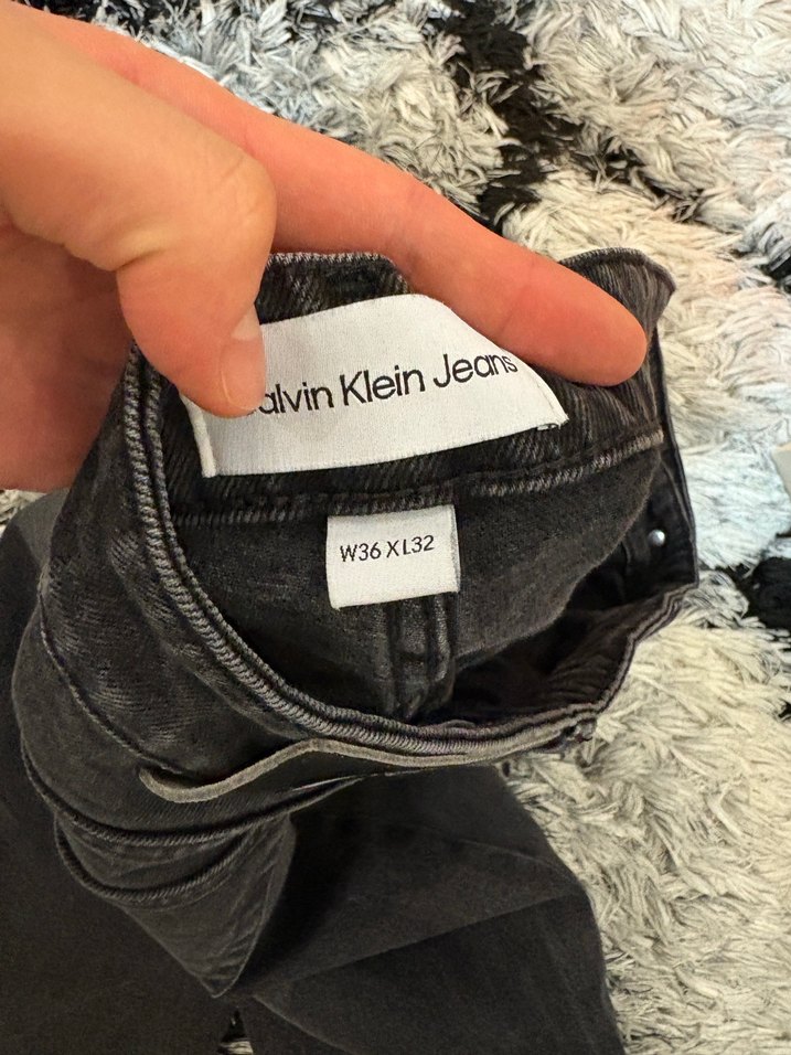 CALVİN KLEİN SYAH KOT PANTOLON - Görsel 5