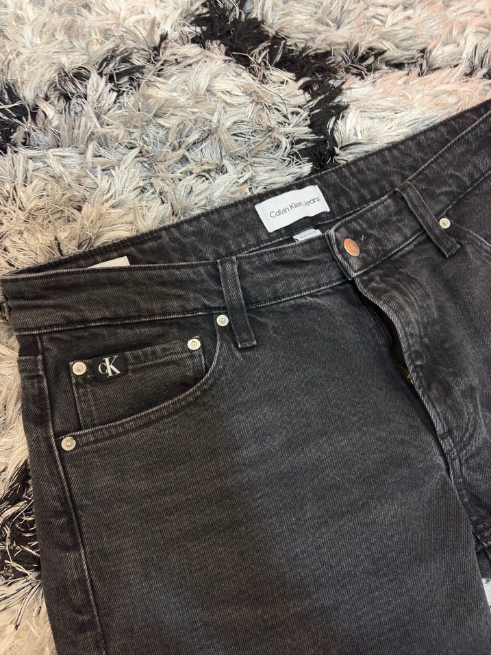 CALVİN KLEİN SYAH KOT PANTOLON - Görsel 2