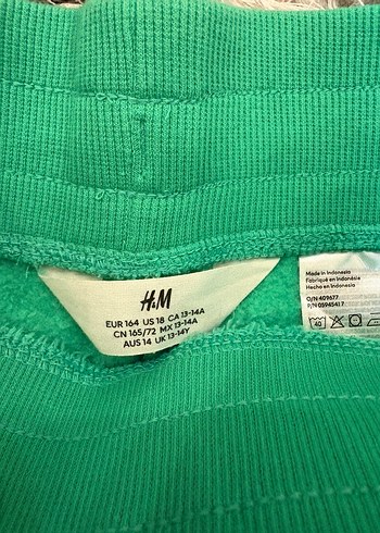 H&M yeşil eşofman altı (yeni) - Görsel 3