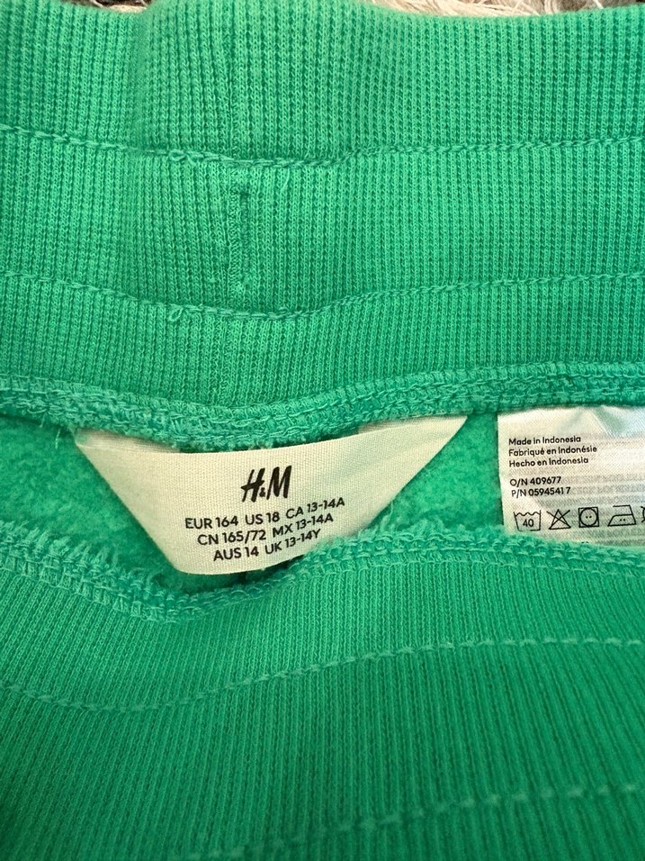 H&M yeşil eşofman altı (yeni) - Görsel 3