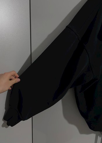 SİYAH ÇİFT FERMUARLI CEKET - Görsel 4