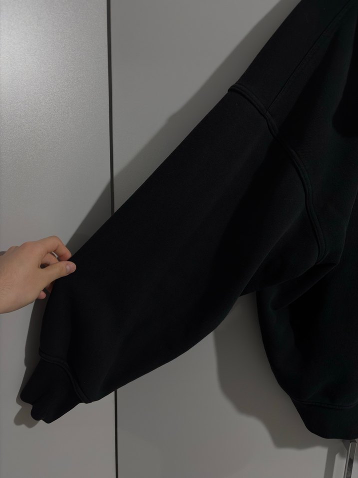 SİYAH ÇİFT FERMUARLI CEKET - Görsel 4