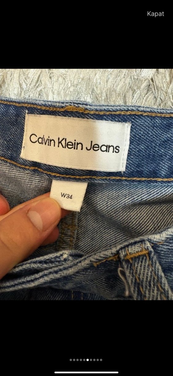 Klasik Mavi Denim Jean CALVİN KLEİN — görsel 7/11