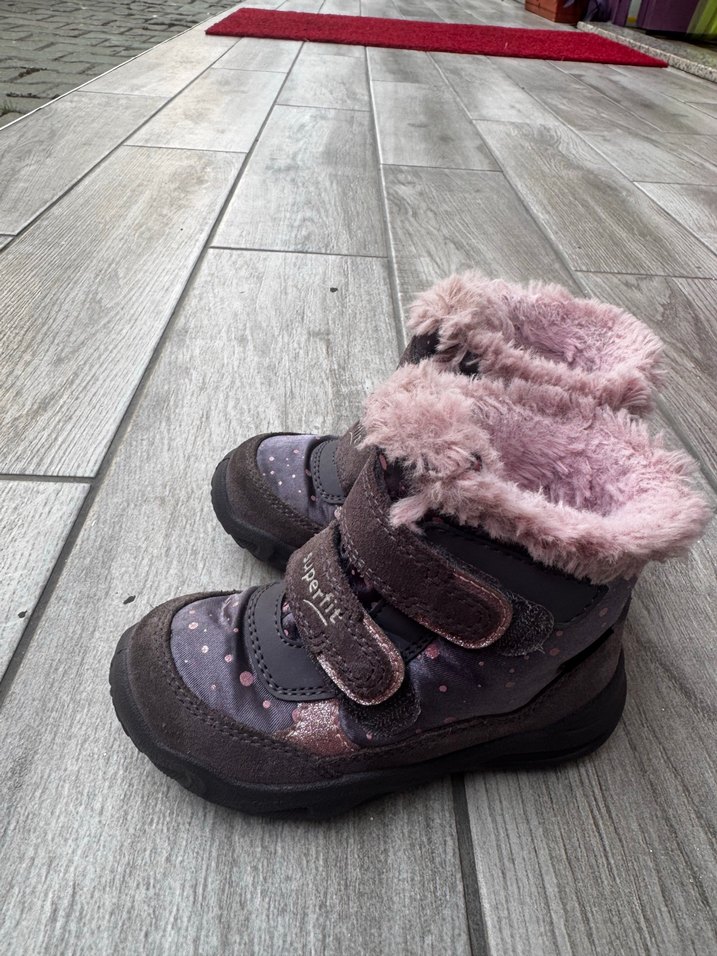 Kızlar için Mor Kürklü Superfit Botlar - Görsel 4