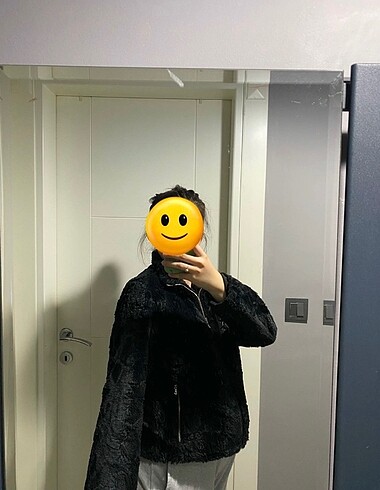 s Beden siyah Renk Pull and Bear Kürk