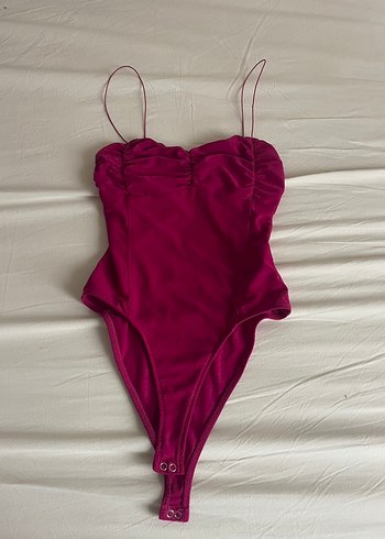 Fuşya Pembe Askılı Çıtçıtlı Şık Body Pull Bear - Görsel 3