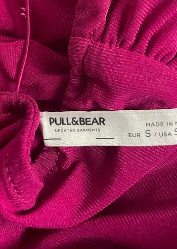 Fuşya Pembe Askılı Çıtçıtlı Şık Body Pull Bear - Görsel 2