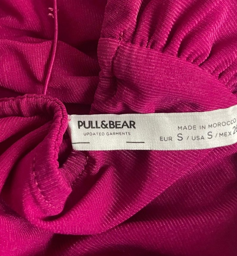 Fuşya Pembe Askılı Çıtçıtlı Şık Body Pull Bear - Görsel 2