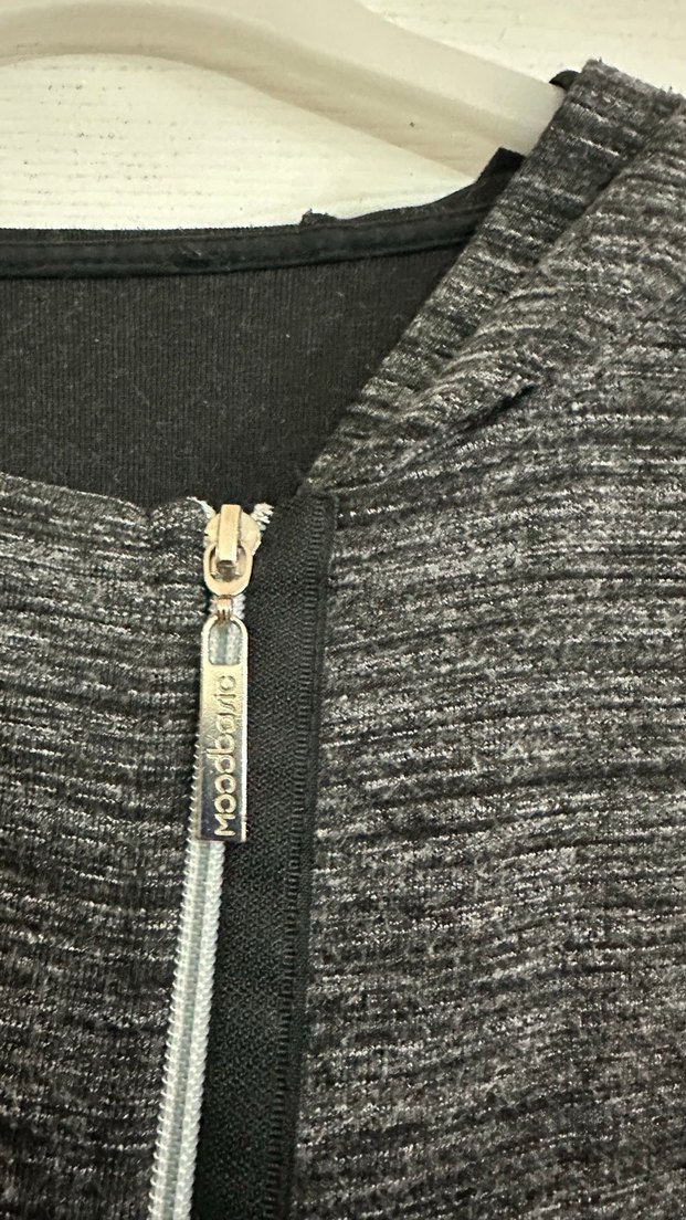 Kadın Uzun Gri Eşofman Takımı Fermuarlı - Görsel 2