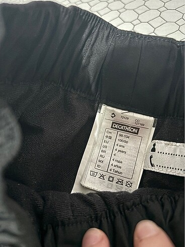 4 Yaş Beden siyah Renk Decathlon kar pantolonu