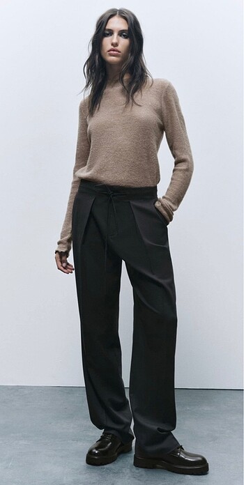 ZARA ZW Collection Pens Detaylı Pantolon