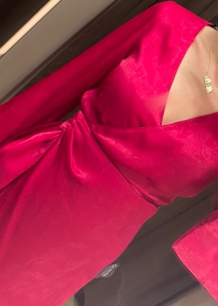 Zara Saten Elbise - Görsel 2