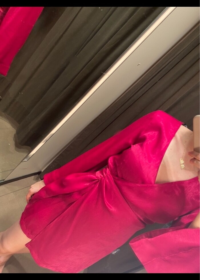 Zara Saten Elbise - Görsel 3