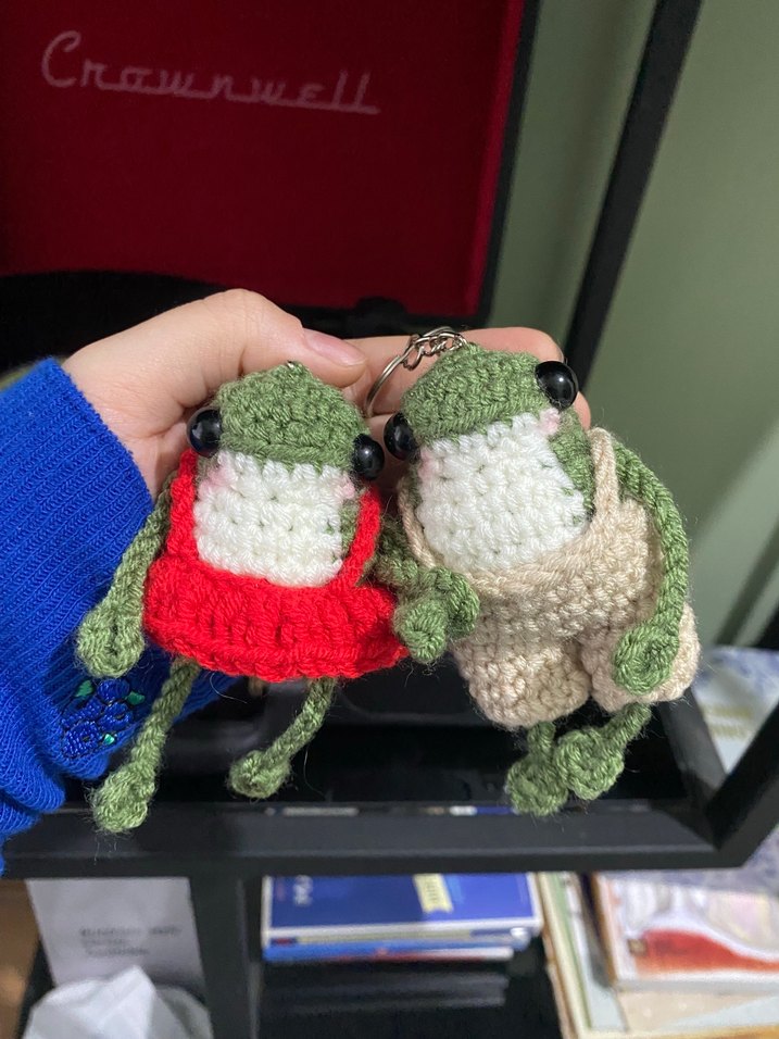 kurbağa çift anahtarlık - Görsel 2