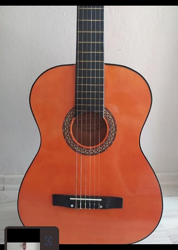 Klasik Koyu Turuncu Klasik Gitar - Görsel 3