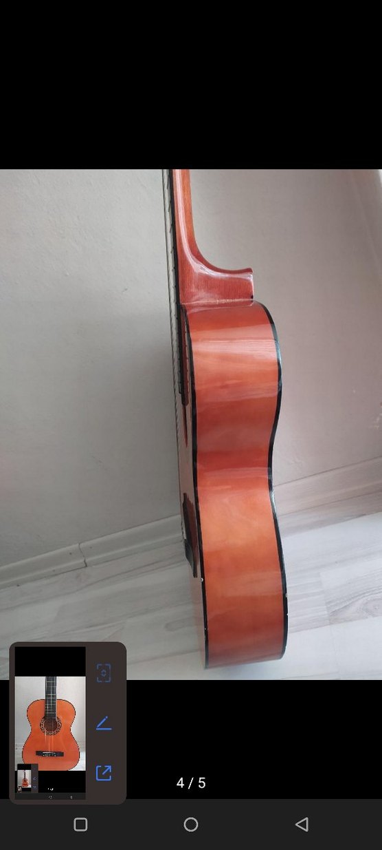 Klasik Koyu Turuncu Klasik Gitar - Görsel 4