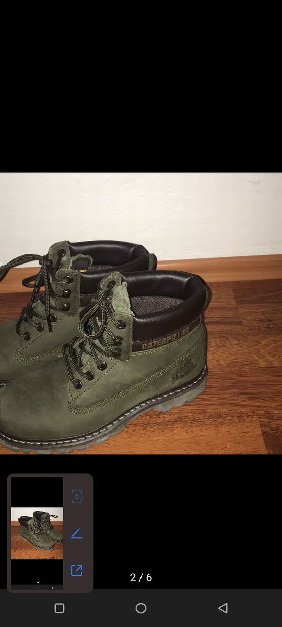 Kahverengi Kamuflaj Desenli Kadın Süet Bot - Görsel 2