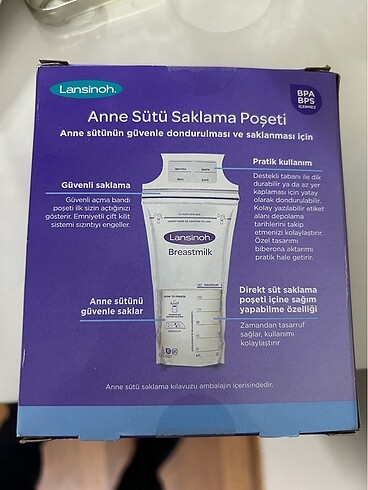  Lansinoh Anne Sütü Saklama Poşeti