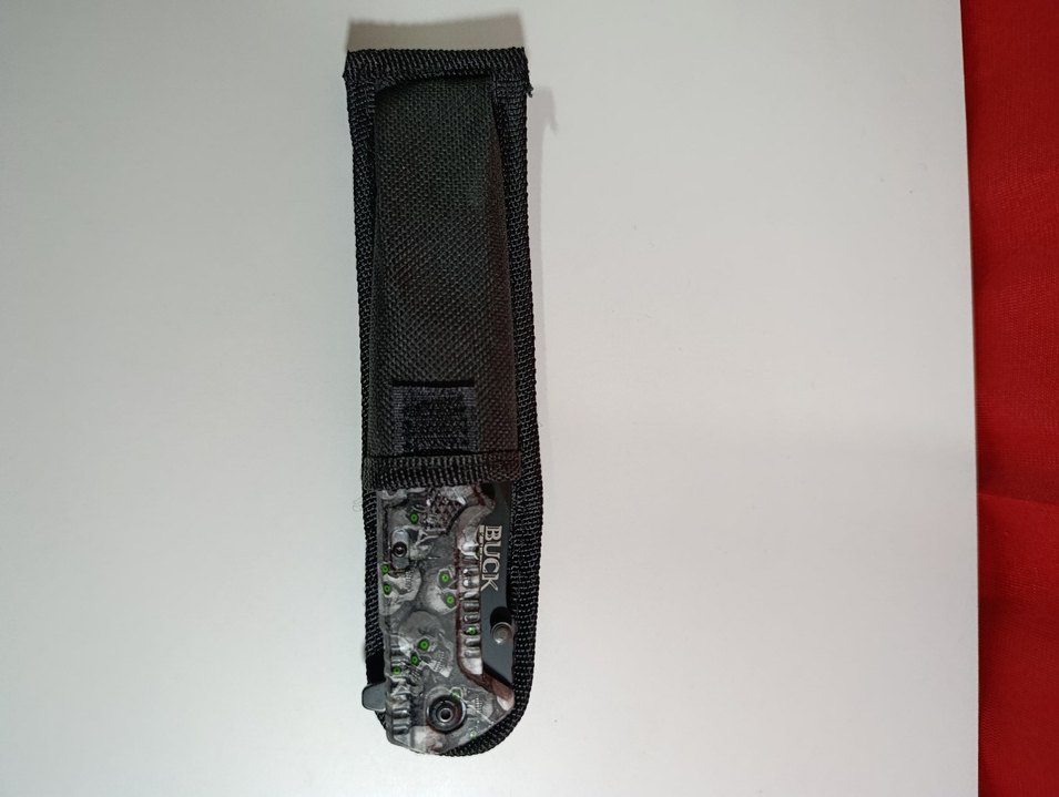 Buck Siyah kuru kafa Motifli Katlanır Çakı - Görsel 3