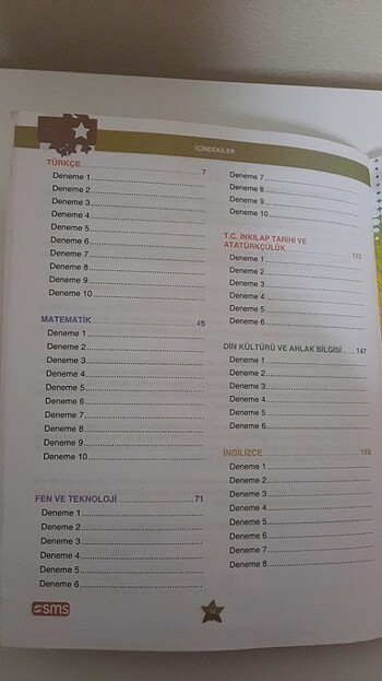  Tüm dersler 8.sınıf deneme kitabi