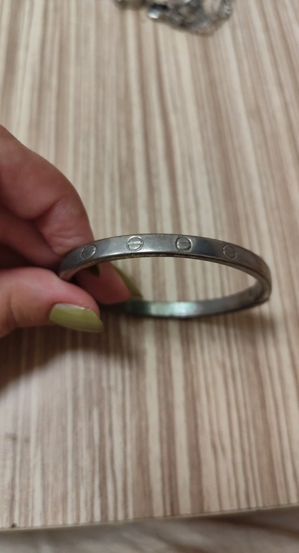 Gümüş Minimalist Kadın Bileklik - Görsel 3