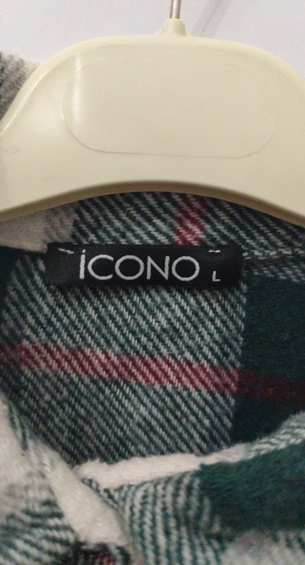 Yeşil Kareli Düğmeli Kadın Oduncu Gömlek - Görsel 3