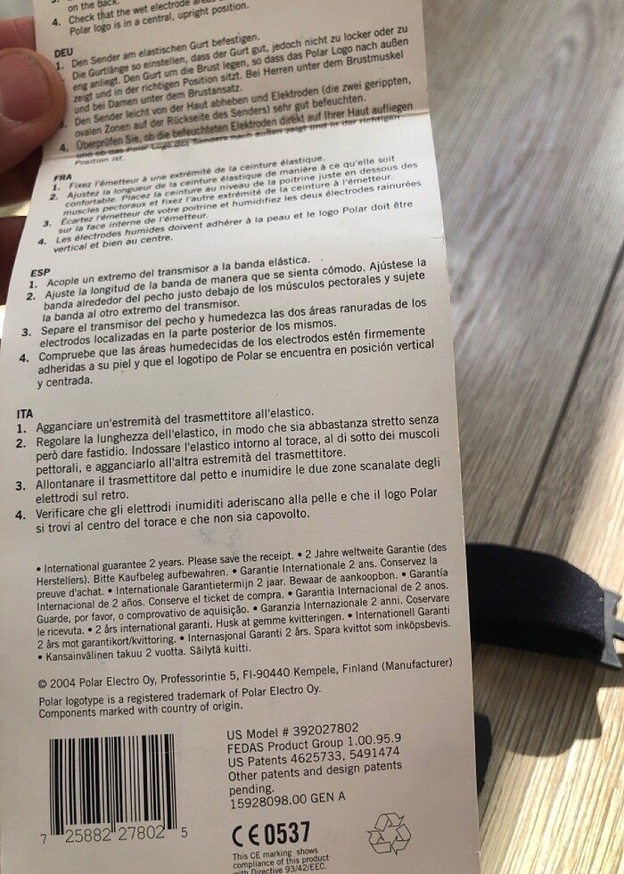 Polar T 34 TRANSMİTER VE SAAT - Görsel 5