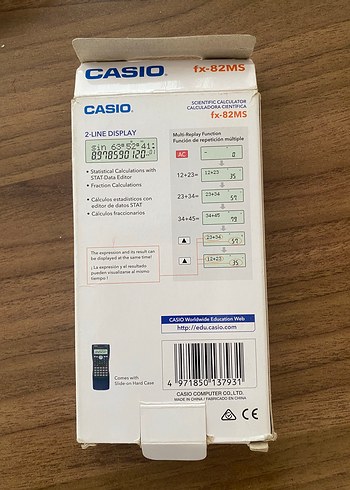 Casio Fx-82MS Bilimsel Hesap Makinesi Mavi - Görsel 7