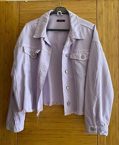 Trendyol & Milla Trendyolmilla Lila Oversize Crop Kot Ceket