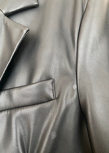 Kadın Bershka Deri Blazer Ceket - Görsel 8