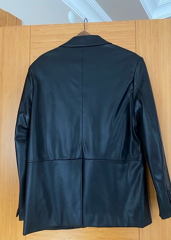 Kadın Bershka Deri Blazer Ceket - Görsel 5