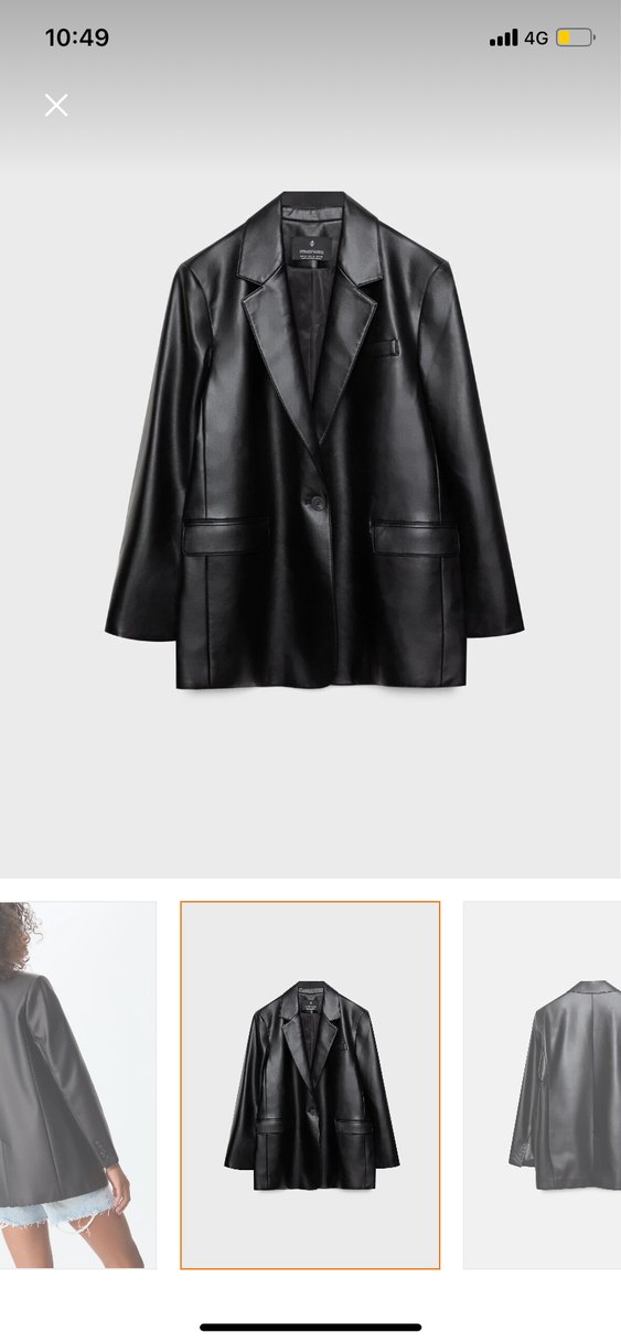 Kadın Bershka Deri Blazer Ceket - Görsel 2