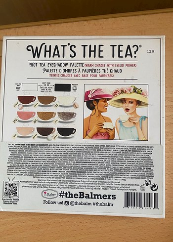 theBalm What's The Tea? Sıcak Tonlu Far Paleti - Görsel 7