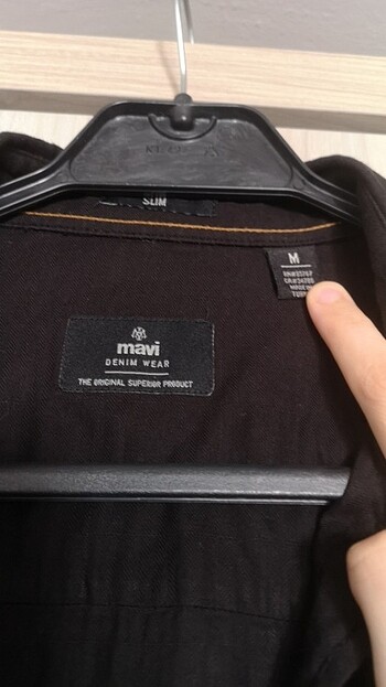 Mavi erkek gömlek  - Görsel 2