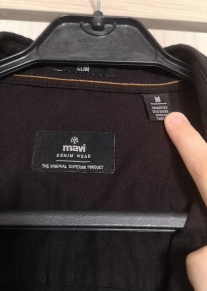 Mavi erkek gömlek  - Görsel 2