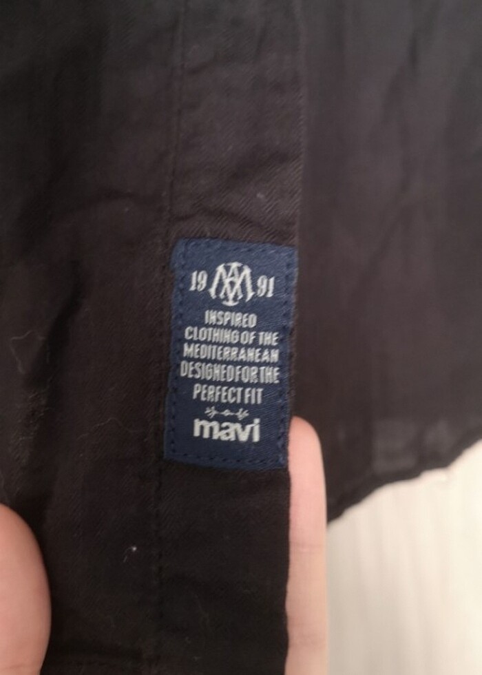 Mavi erkek gömlek  - Görsel 5