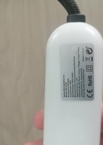 Beyaz Mini Ütü seyahat - Görsel 5