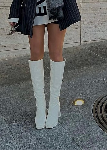 Bershka BERSHKA Krem Çizme