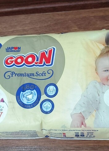 138 adet (3paket). goon 2 numara bebek bezi