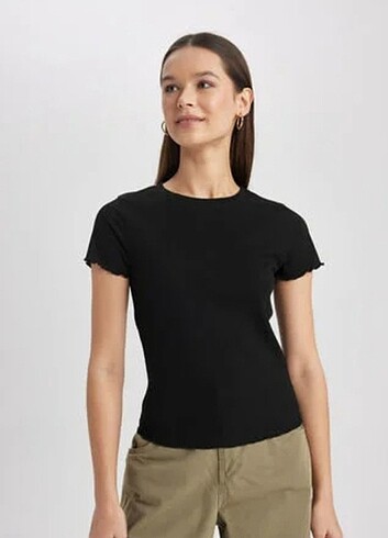 Defacto fitilli t shirt