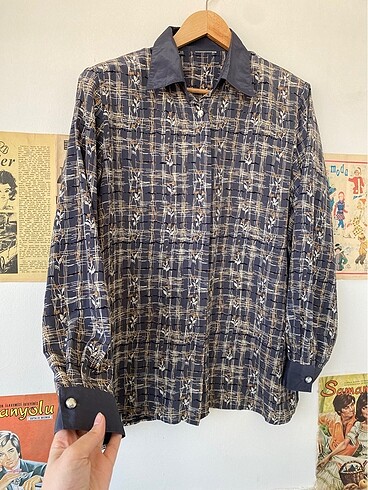 American Vintage Vintage desenli gömlek