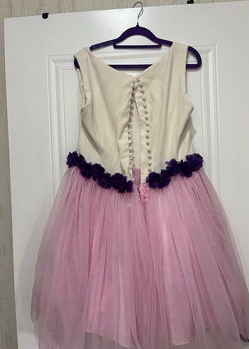 Pembe Tüllü Elbise - Görsel 2