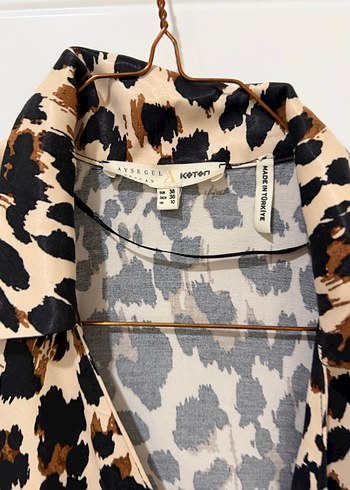 Leopar Desenli Mini Kadın Elbise - Görsel 3