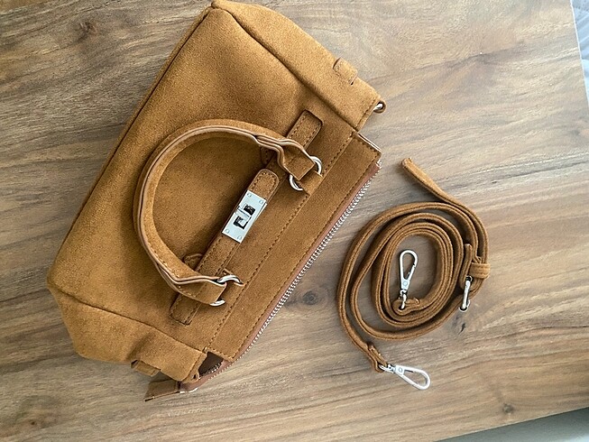 Beden camel Renk Stradivarius taba çanta