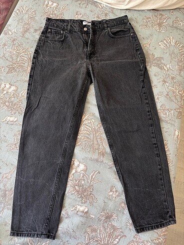 Stradivarius Denim Mom Jean Pantolon