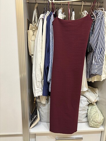 Zara Zara stretch midi elbise